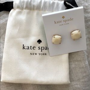 Kate Spade New York White/Beige Earrings